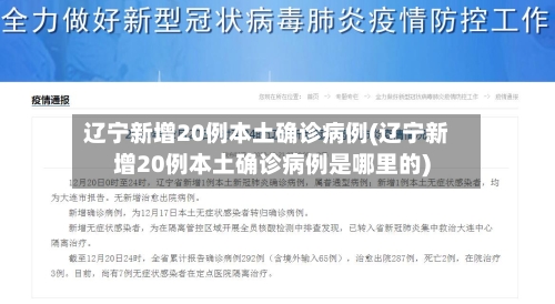 辽宁新增20例本土确诊病例(辽宁新增20例本土确诊病例是哪里的)