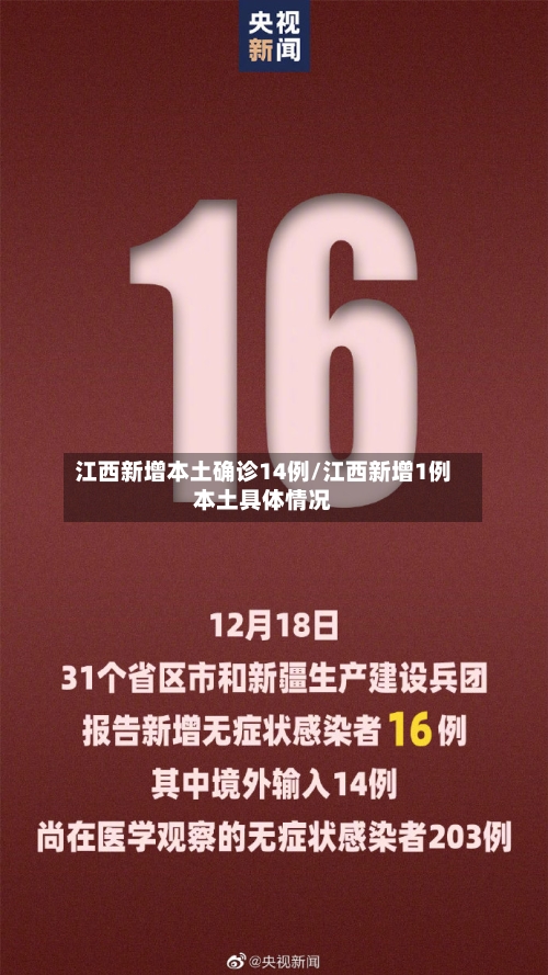 江西新增本土确诊14例/江西新增1例本土具体情况-第2张图片