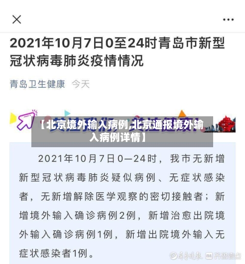 【北京境外输入病例,北京通报境外输入病例详情】-第3张图片