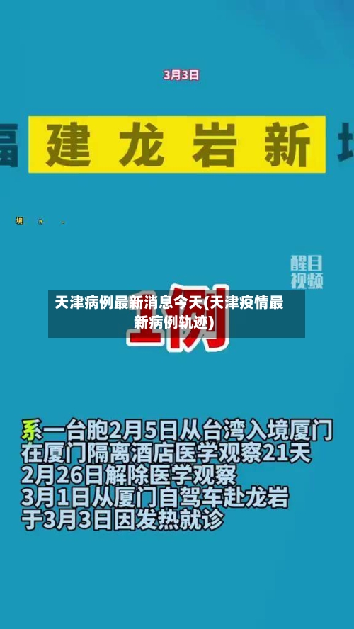 天津病例最新消息今天(天津疫情最新病例轨迹)